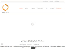 Tablet Screenshot of mbsolar.net